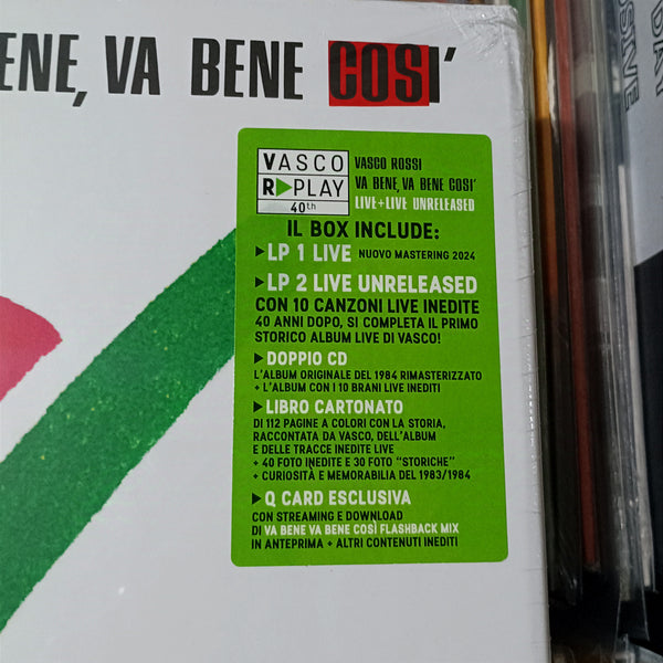 BOX - VASCO ROSSI - VA BENE, VA BENE COSÌ (Anniversary Edition)